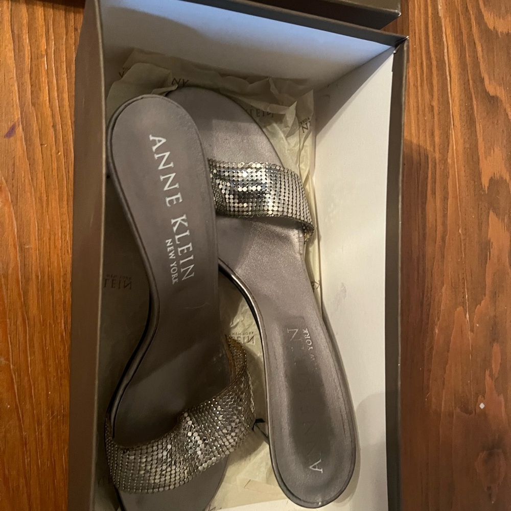 Anne Klein Women's Silver Sandals
